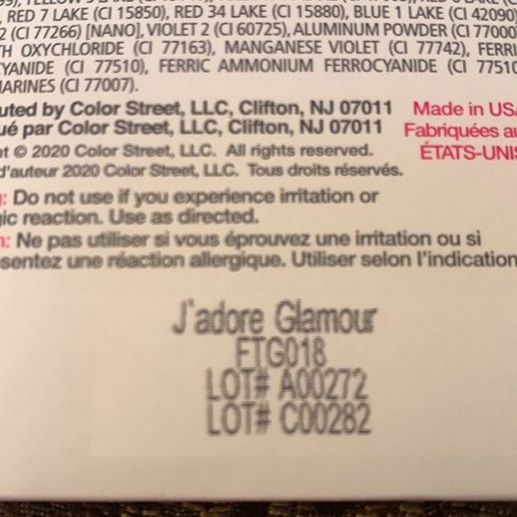 Color street J adore glamour. New in package. - Picture 2 of 2